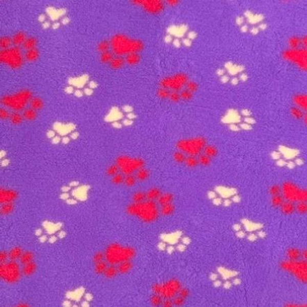 Hovedbilde Vetbed til hund Lilla med rosa hjerter 100 x 150 ...