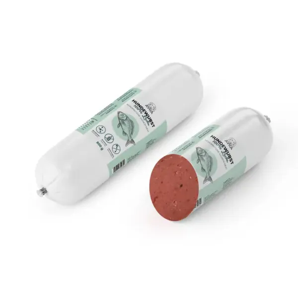 Hovedbilde AYKA Dog Sausage Salmon - hundepølse med laks