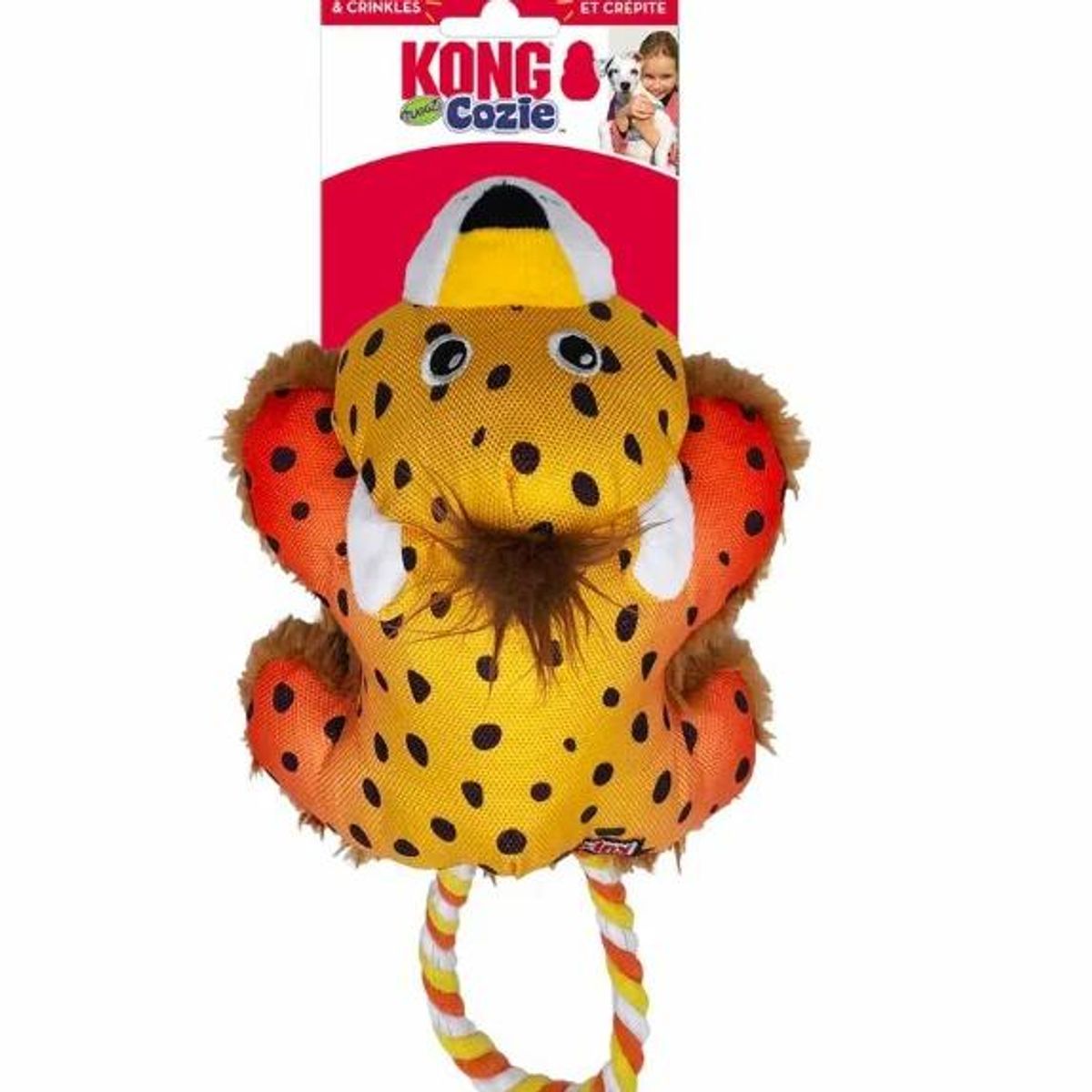 KONG Cozie Tuggz Cheetah