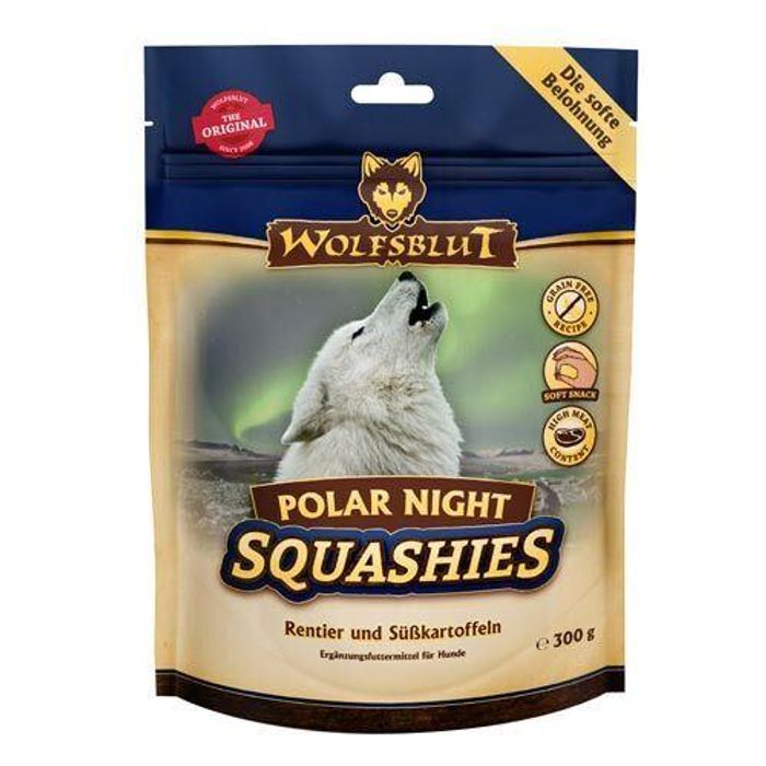 WOLFSBLUT Polar Night Squashies, myke godbiter med reinsdyr