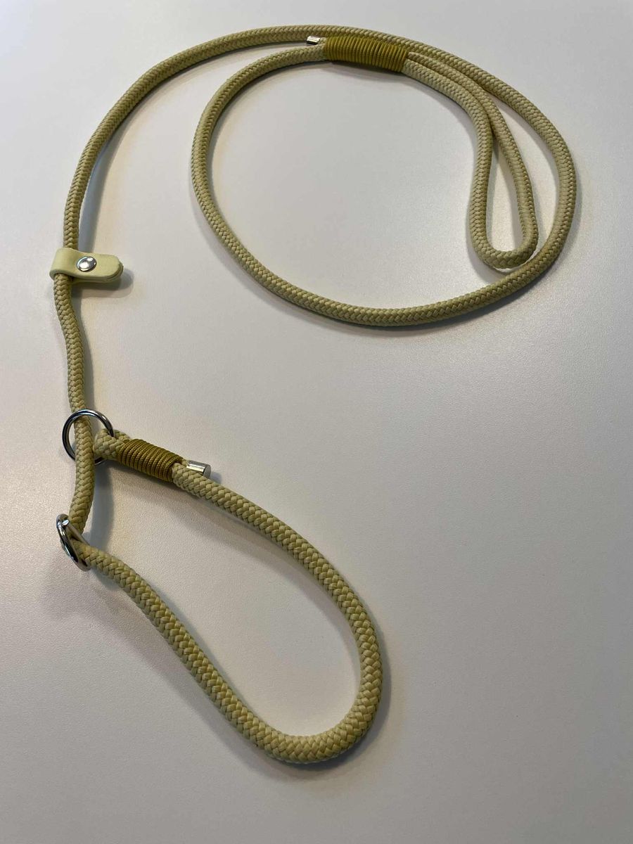 Vofforama retrieverkobbel i flettet tau, med stopper