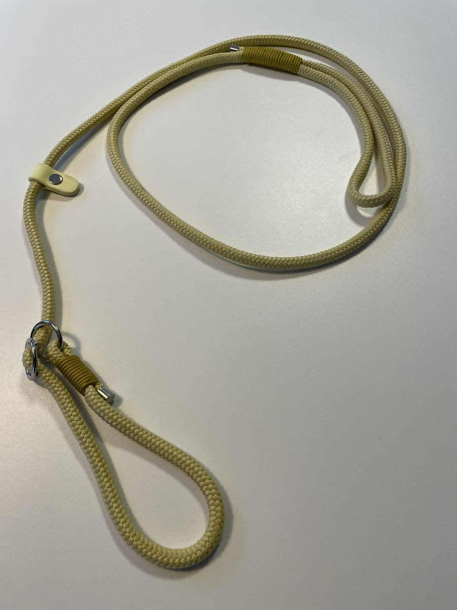 Vofforama retrieverkobbel i flettet tau, med stopper