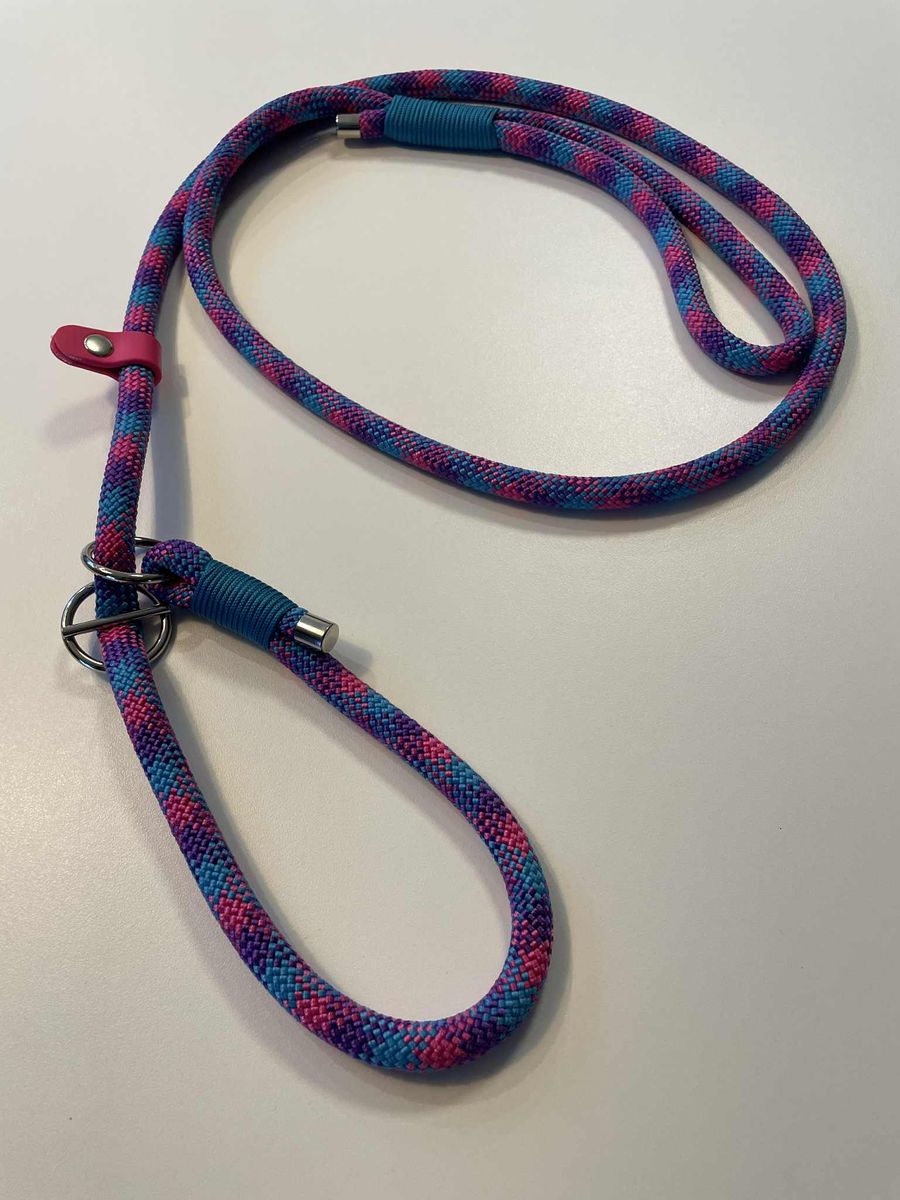 Vofforama retrieverkobbel i flettet tau, med stopper