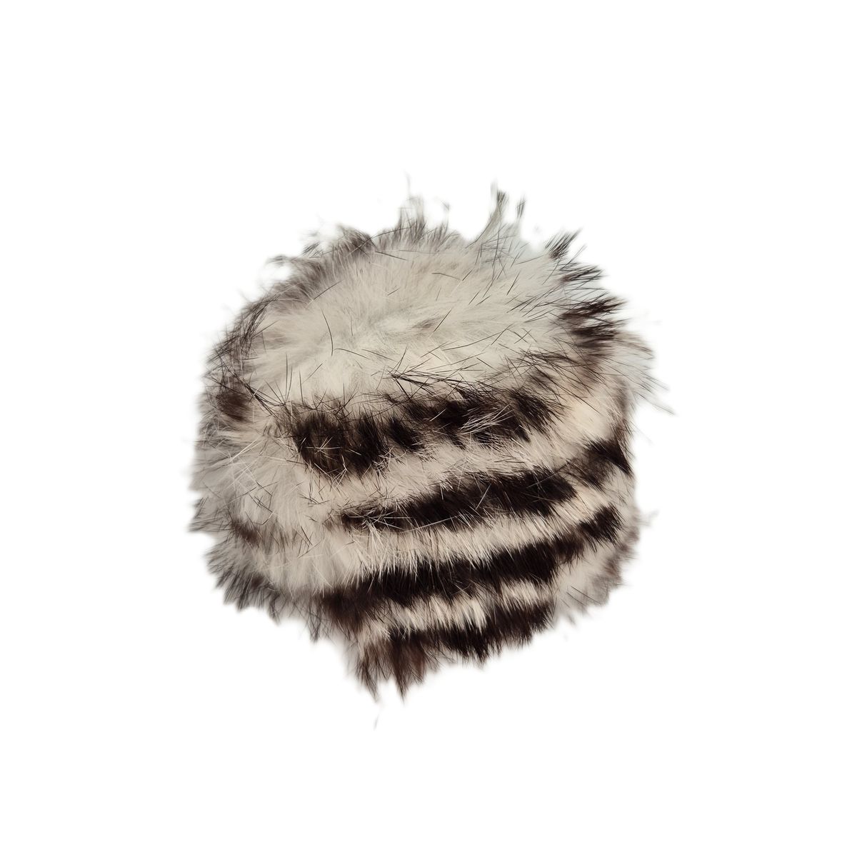 Vofforama farget kaninpels med pip i lommeformat