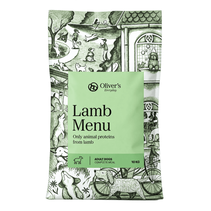 Oliver's Everyday Lamb Menu (10 kg) - Kornfritt tørrfôr med lam